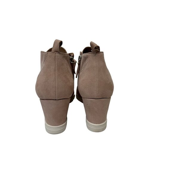 Linea Paolo Light Pastel Pink Perforated Felicia Wedge Platform Slip on Sneakers - Picture 5 of 14